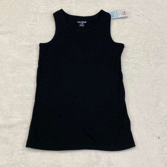 Cat & Jack Shirts & Tops Kids Cat Jack Black Ribbed Tank Top Size L